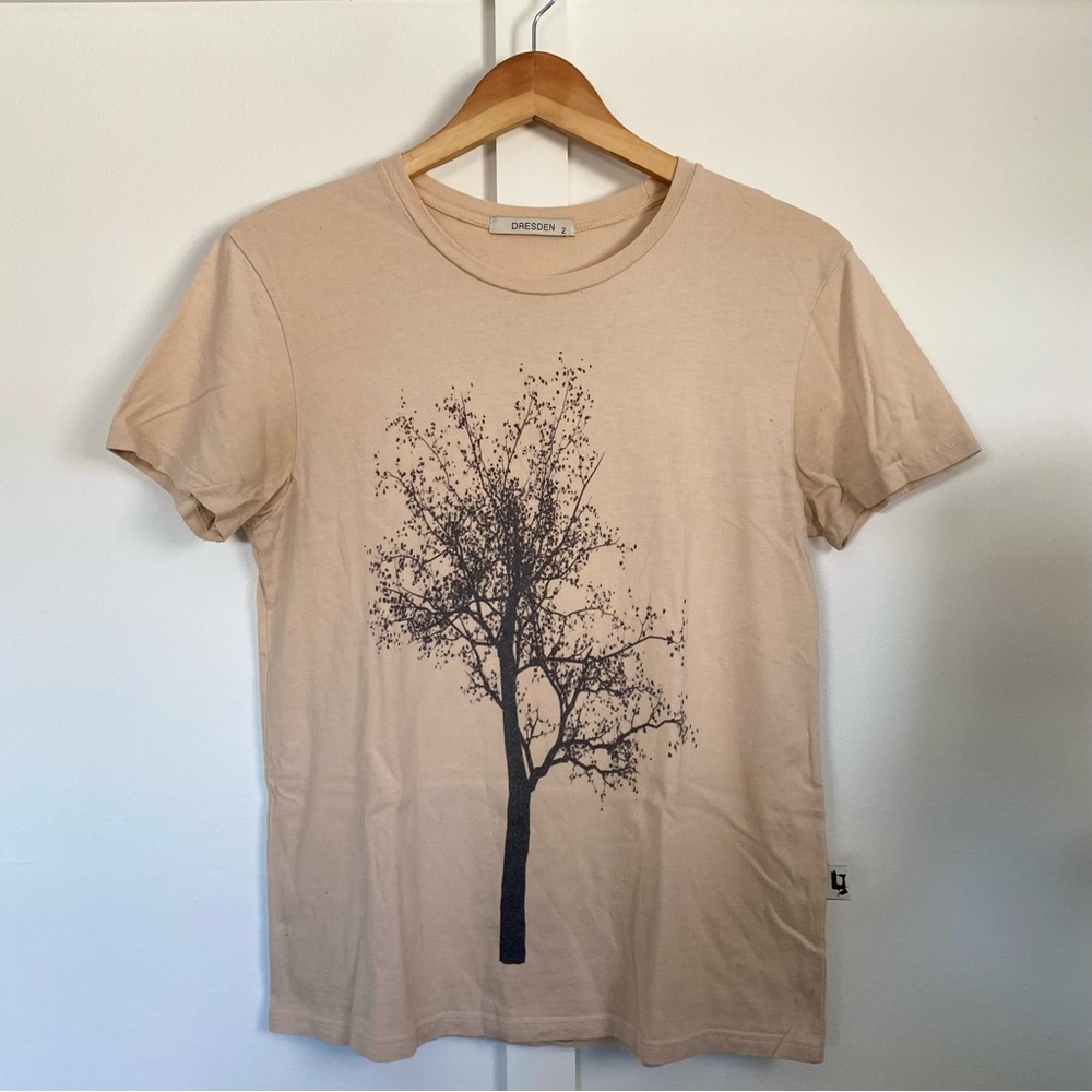 Men's Tan Tree Graphic Tee